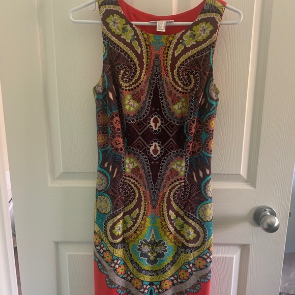 Joseph Ribkoff sleeveless dress. Size 6-8. Multicoloured - Picture 1 of 3